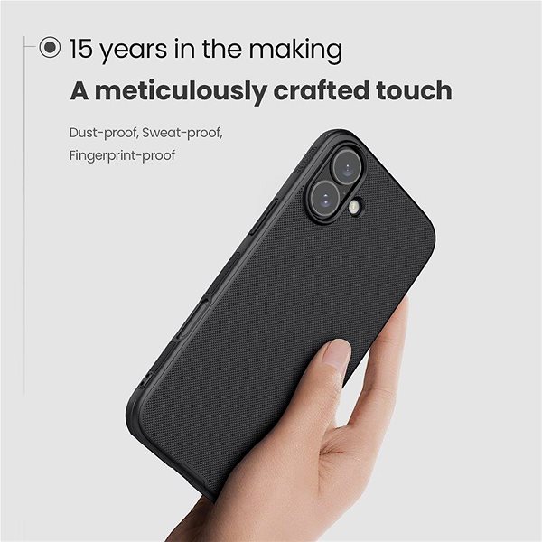Handyhülle Nillkin Super Frosted PRO Backcover für Apple iPhone 16 Black ...