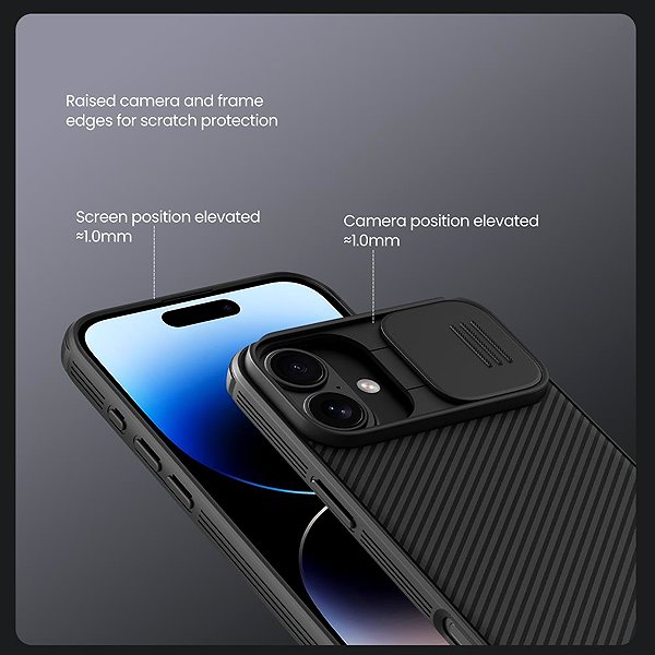 Handyhülle Nillkin CamShield PRO Backcover für Apple iPhone 16 Dark Green ...