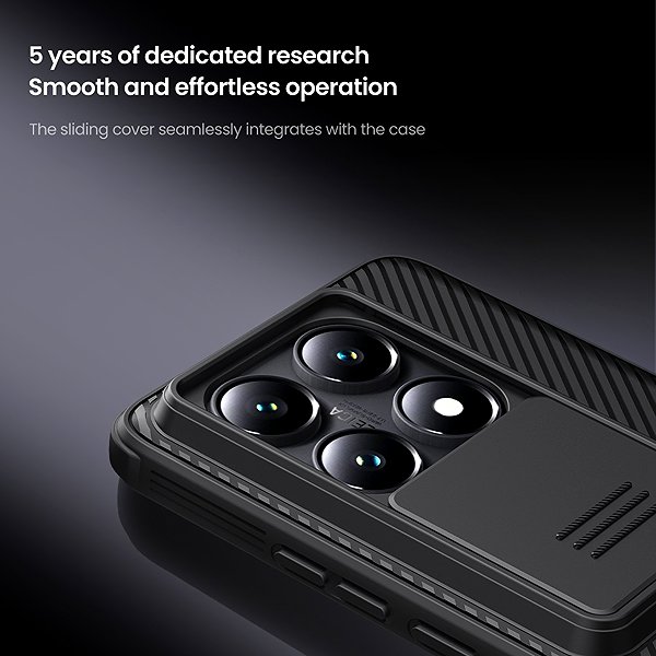 Telefon tok Nillkin CamShield PRO Xiaomi 14T Pro fekete tok ...