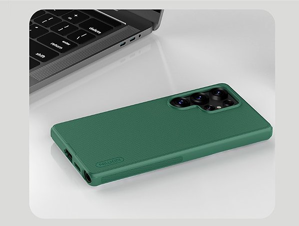 Handyhülle Nillkin Super Frosted PRO Back Cover für Samsung Galaxy S25 Ultra Dark Green ...