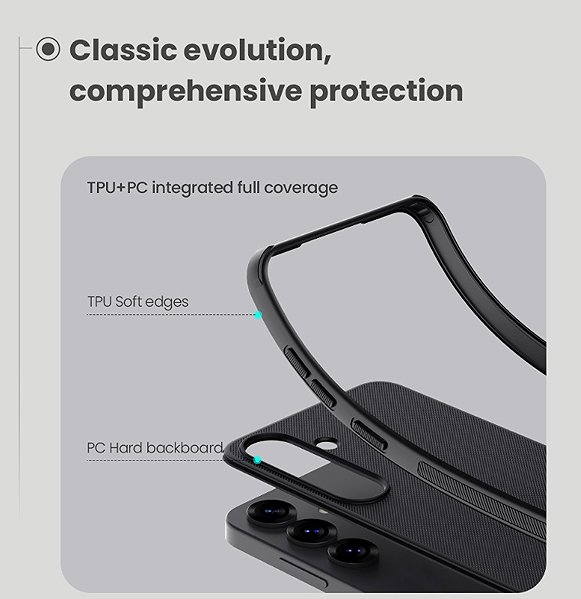 Handyhülle Nillkin Super Frosted PRO Back Cover für Samsung Galaxy S25+ Dark Green ...