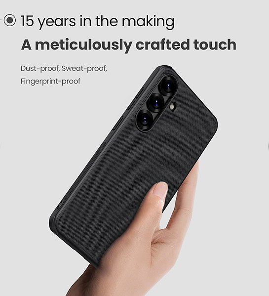 Handyhülle Nillkin Super Frosted PRO Back Cover für Samsung Galaxy S25 Black ...