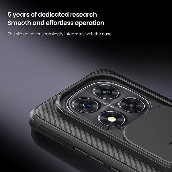 Handyhülle Nillkin CamShield PRO Rückseitenhülle für Xiaomi Redmi Note 14 Pro + 5G Black ...