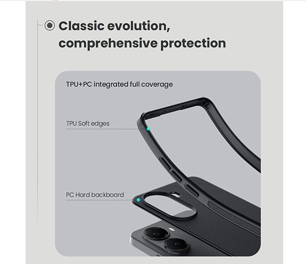 Handyhülle Nillkin Super Frosted PRO Back Cover für Poco X7 Pro 5G Schwarz ...