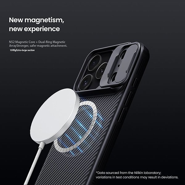 Handyhülle Nillkin CamShield PRO Magnetisches Back Cover für Apple iPhone 17 Pro/18 Pro Black ...
