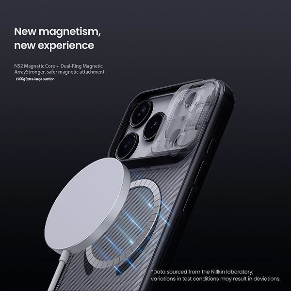 Handyhülle Nillkin CamShield PRO Magnetic Rückhülle für Apple iPhone 17 Pro/18 Pro Transparent Black ...