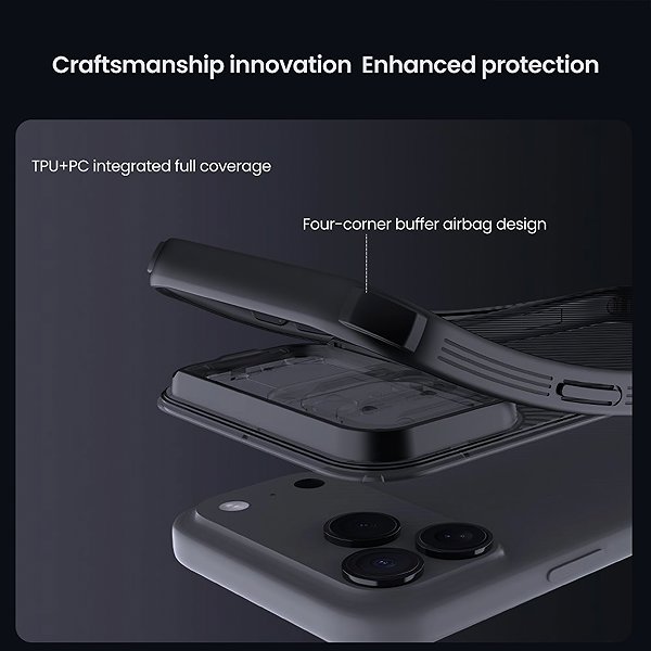 Handyhülle Nillkin CamShield PRO Back Cover für Apple iPhone 17 Pro Max Transparent Schwarz ...