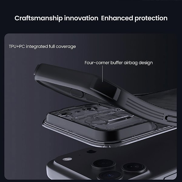Handyhülle Nillkin CamShield PRO Back Cover für Apple iPhone 17 Pro Transparent Black ...