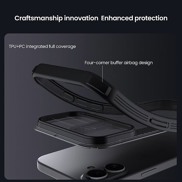 Kryt na mobil Nillkin CamShield PRO Zadný Kryt pre Apple iPhone 17 Transparent Black ...