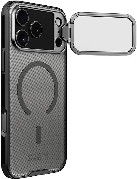 Handyhülle Nillkin CamShield Prop Magnetisches Back Cover für Apple iPhone 17 Pro Max Transparent Black ...
