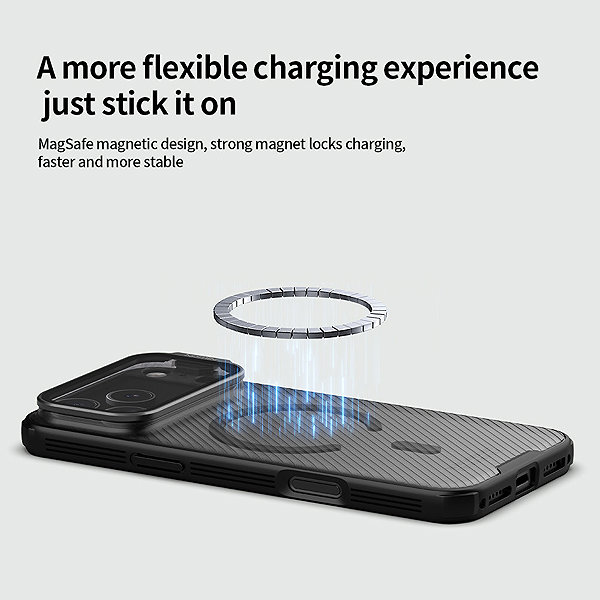 Handyhülle Nillkin CamShield Prop Magnetisches Back Cover für Apple iPhone 17 Pro Max Transparent Black ...