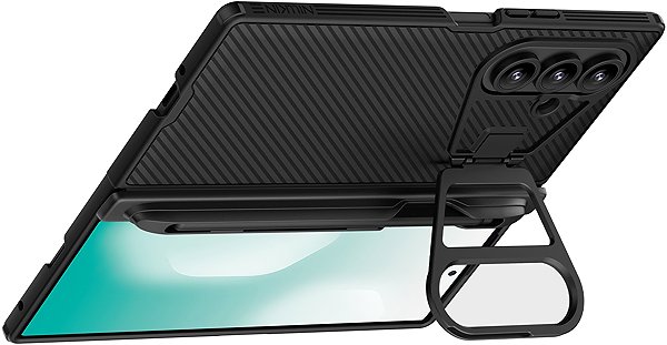 Handyhülle Nillkin CamShield Prop Pen Slot (Transparent Lens) Back Cover für Samsung Galaxy Z Fold 7 Black ...