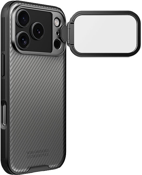 Handyhülle Nillkin CamShield Prop Back Cover für Apple iPhone 17 Pro Transparent Schwarz ...