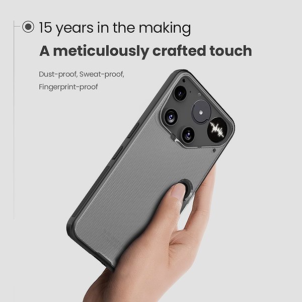 Telefon tok Nillkin Super Frosted PRO Nothing Phone 3 átlátszó fekete tok ...