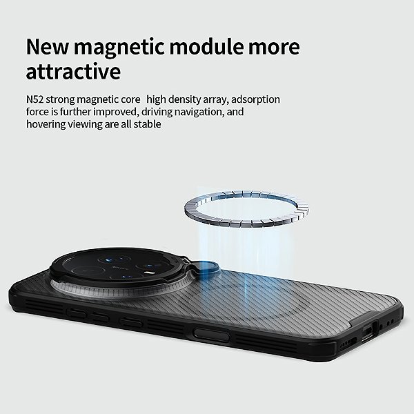 Handyhülle Nillkin CamShield Prop magnetische Rückseiten-Abdeckung für Honor Magic8 Pro schwarz ...