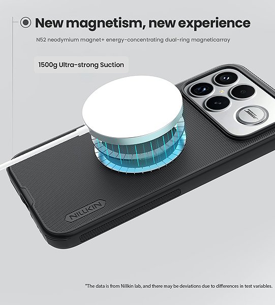 Handyhülle Nillkin Super Frosted PRO Magnetic Back Cover für Poco F8 Ultra Schwarz ...