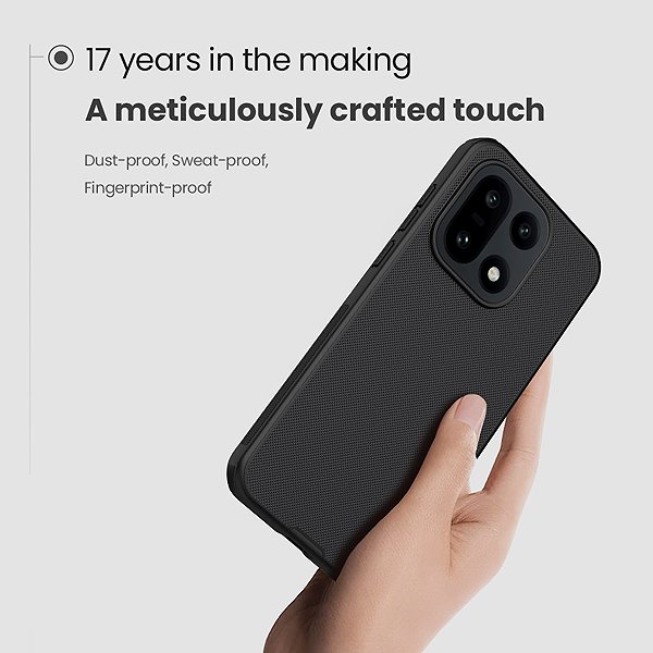 Handyhülle Nillkin Super Frosted PRO Rückseiten-Abdeckung für OnePlus 15 Schwarz ...