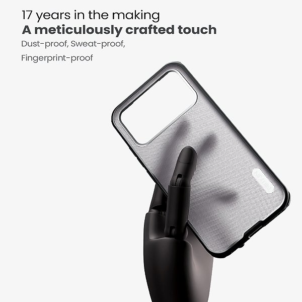 Handyhülle Nillkin Super Frosted PRO Back Cover für Poco F8 Pro Transparent Black ...