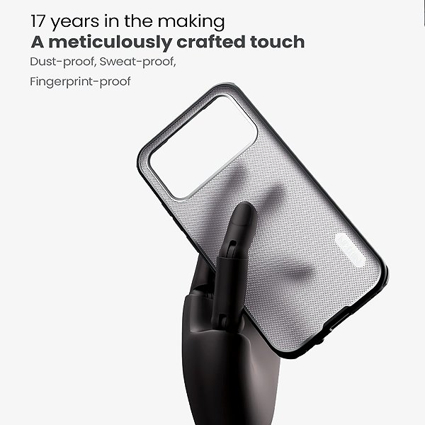 Handyhülle Nillkin Super Frosted PRO Back Cover für Poco F8 Ultra Transparent Black ...