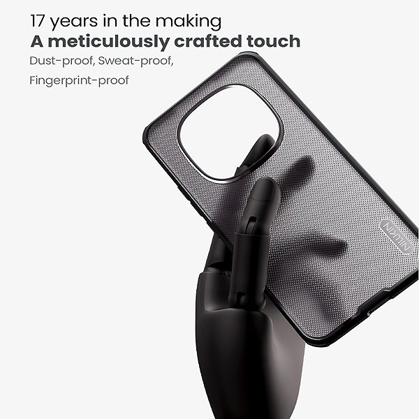 Handyhülle Nillkin Super Frosted PRO Back Cover für Xiaomi Redmi Note 15 Pro 5G Transparent Black ...