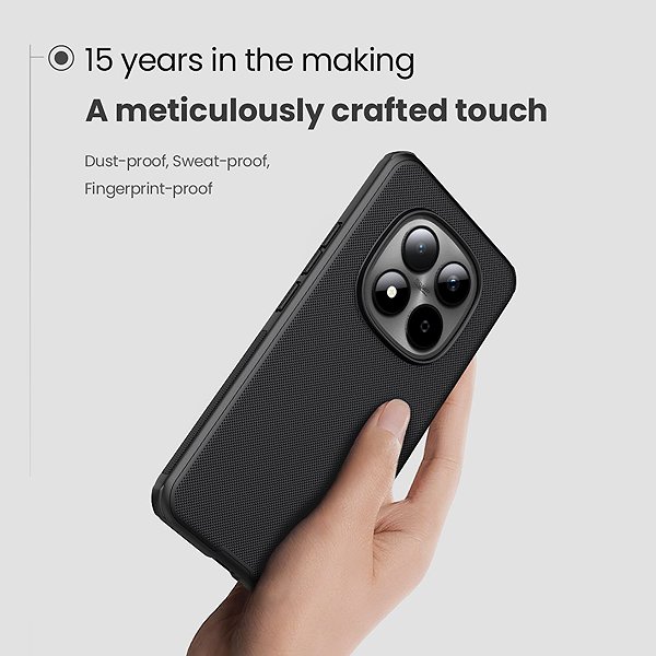 Handyhülle Nillkin Super Frosted PRO Back Cover für Xiaomi Redmi Note 15 Pro+ 5G Black ...