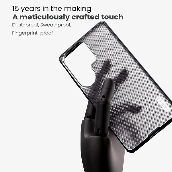 Handyhülle Nillkin Super Frosted PRO Back Cover für Samsung Galaxy S26 Ultra Transparent Black ...