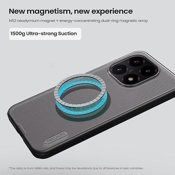 Handyhülle Nillkin Super Frosted PRO Magnetic Back Cover für Xiaomi 15T Transparent Black ...