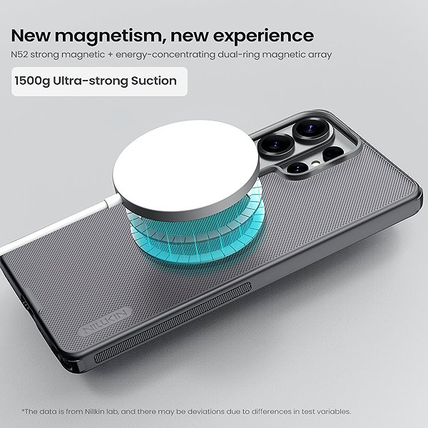 Handyhülle Nillkin Super Frosted PRO Magnetic Back Cover für Samsung Galaxy S26 Ultra Transparent Black ...