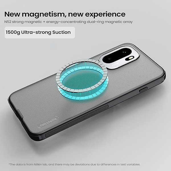 Handyhülle Nillkin Super Frosted PRO Magnetic Back Cover für OnePlus 15R Transparent Black ...