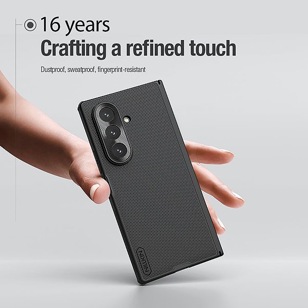 Handyhülle Nillkin Super Frosted FOLD Back Cover für Samsung Galaxy Z Fold 7 Black ...