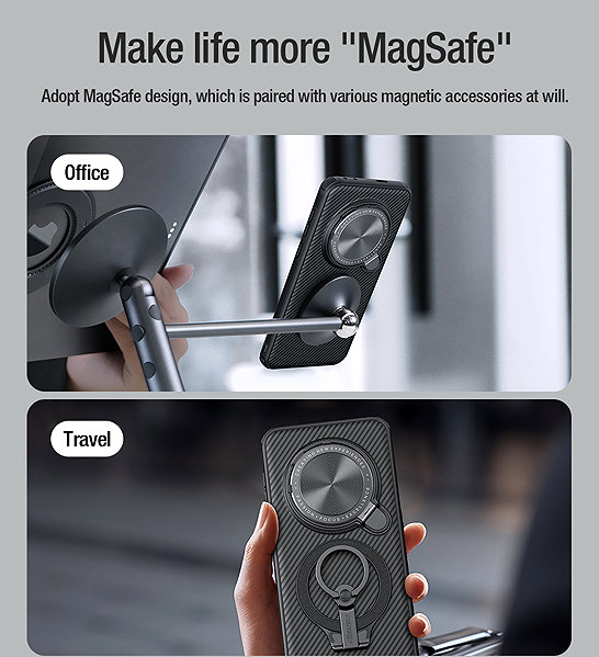Telefon tok Nillkin CamShield Prop Magnetic Honor Magic7 Pro Black tok ...