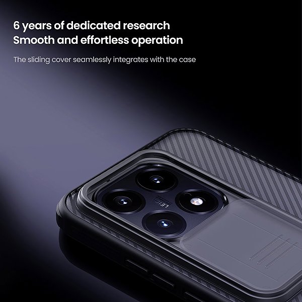 Handyhülle Nillkin CamShield PRO Back Cover für Xiaomi 15T Transparent Black ...