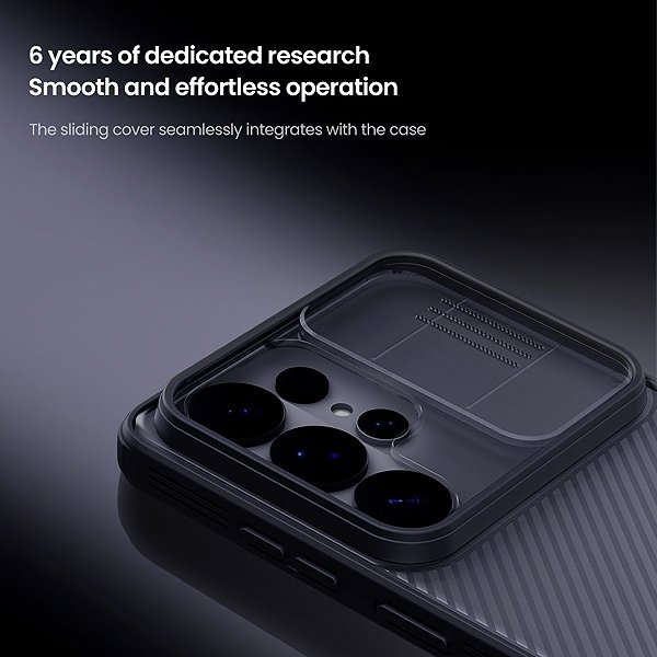 Handyhülle Nillkin CamShield PRO Back Cover für Samsung Galaxy S26 Ultra Transparent Black ...