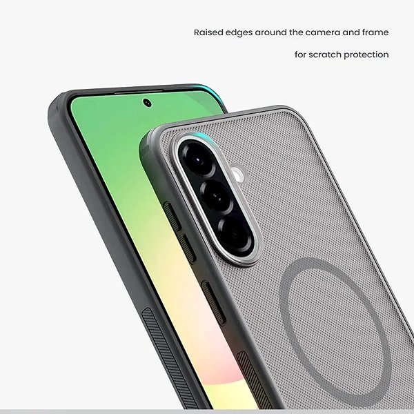 Handyhülle Nillkin Super Frosted PRO Magnetic Back Cover für Samsung Galaxy A57 Transparent Schwarz ...