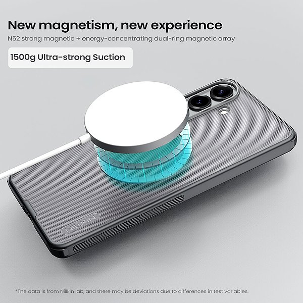 Handyhülle Nillkin Super Frosted PRO Magnetic Back Cover für Samsung Galaxy S26+ Transparent Schwarz ...