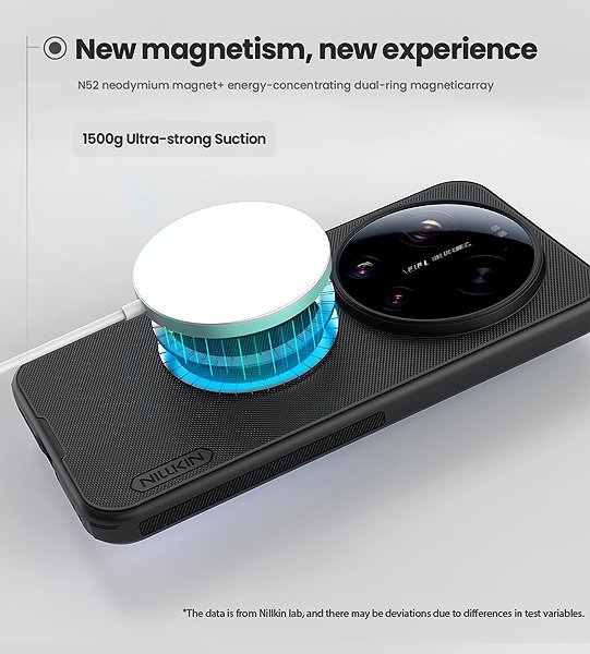 Handyhülle Nillkin Super Frosted PRO Magnetic Back Cover für Xiaomi 17 Ultra Schwarz ...