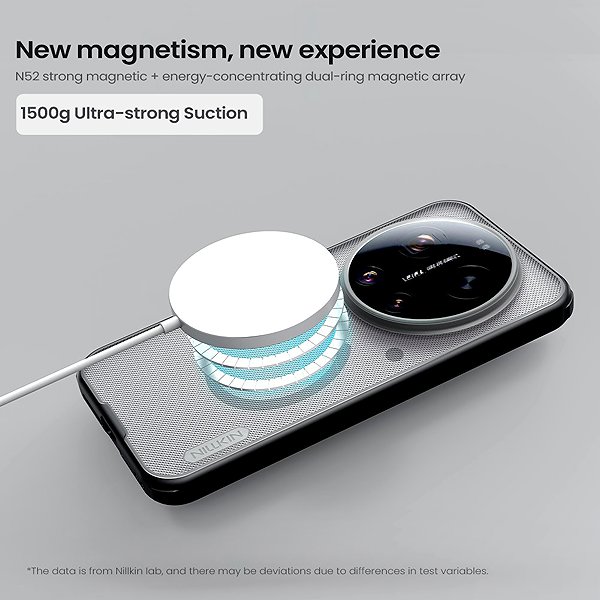 Handyhülle Nillkin Super Frosted PRO Magnetic Back Cover für Xiaomi 17 Ultra Transparent Black ...