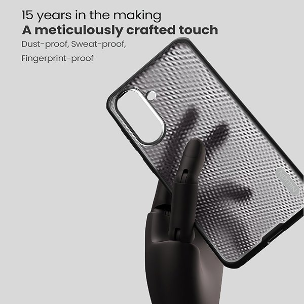 Handyhülle Nillkin Super Frosted PRO Back Cover für Samsung Galaxy A37 Transparent Black ...