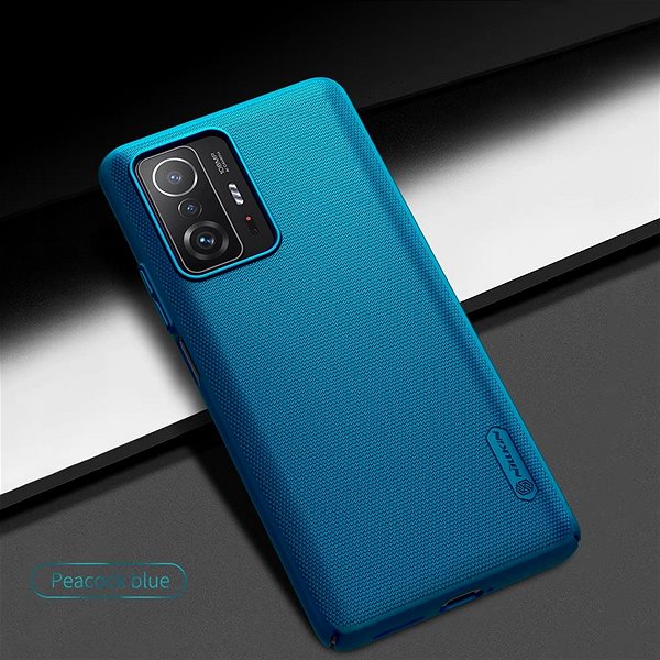 Handyhülle Nillkin Super Frosted Back Cover für Xiaomi 11T / 11T Pro Peacock Blue ...