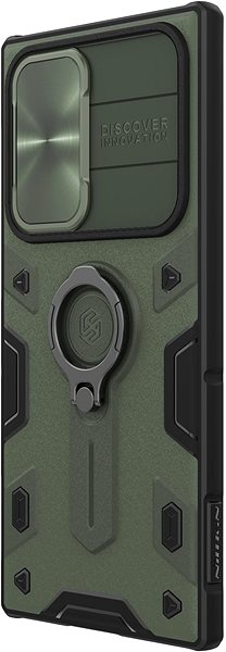 Kryt na mobil Nillkin CamShield Armor Zadný Kryt pre Samsung Galaxy S22 Ultra Dark Green ...