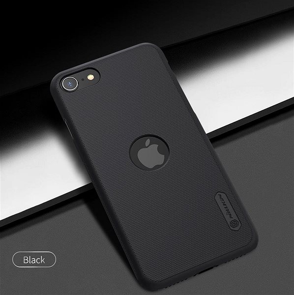 Telefon tok Nillkin Super Frosted hátlap Apple iPhone SE 2022/2020 Black készülékhez (With Logo Cutout) ...