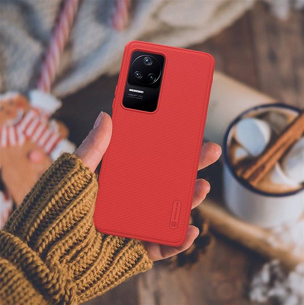 Handyhülle Nillkin Super Frosted PRO Back Cover für Poco F4 5G Red ...