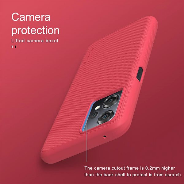Handyhülle Nillkin Super Frosted Back Cover für OnePlus Nord CE 2 Lite 5G Red ...