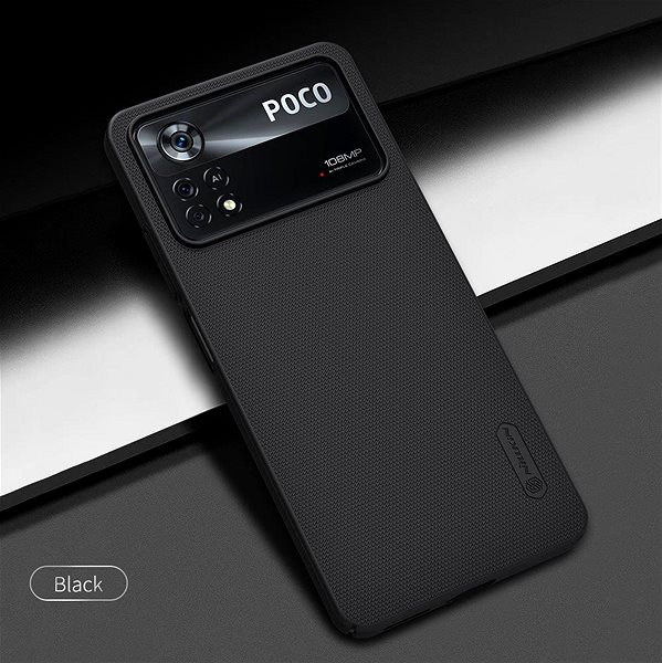Telefon tok Nillkin Super Frosted Poco X4 Pro 5G fekete hátlap tok ...