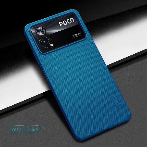 Telefon tok Nillkin Super Frosted Poco X4 Pro 5G pávakék hátlap tok ...
