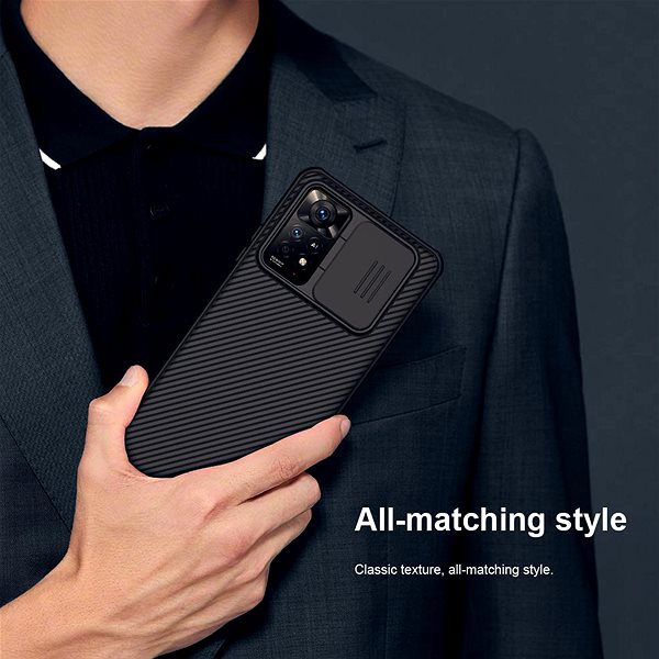 Handyhülle Nillkin CamShield PRO Back Cover für Xiaomi Redmi Note 11 Pro / 11 Pro 5G Black ...