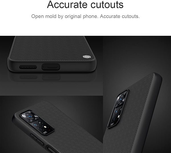 Handyhülle Nillkin Textured Hard Case für Xiaomi Redmi Note 11 Pro / 11 Pro 5G Black ...