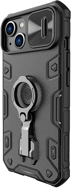 Handyhülle Nillkin CamShield Armor PRO Magnetische Rückenabdeckung für Apple iPhone 13/14 schwarz ...