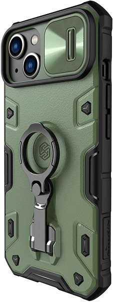 Handyhülle Nillkin CamShield Armor PRO Back-Cover für Apple iPhone 13/14 Dark Green ...