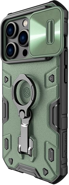 Handyhülle Nillkin CamShield Armor PRO Back Cover für Apple iPhone 14 Pro Dark Green ...